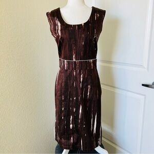 Samantha Sung Sleeveless Midi Sheath Dress